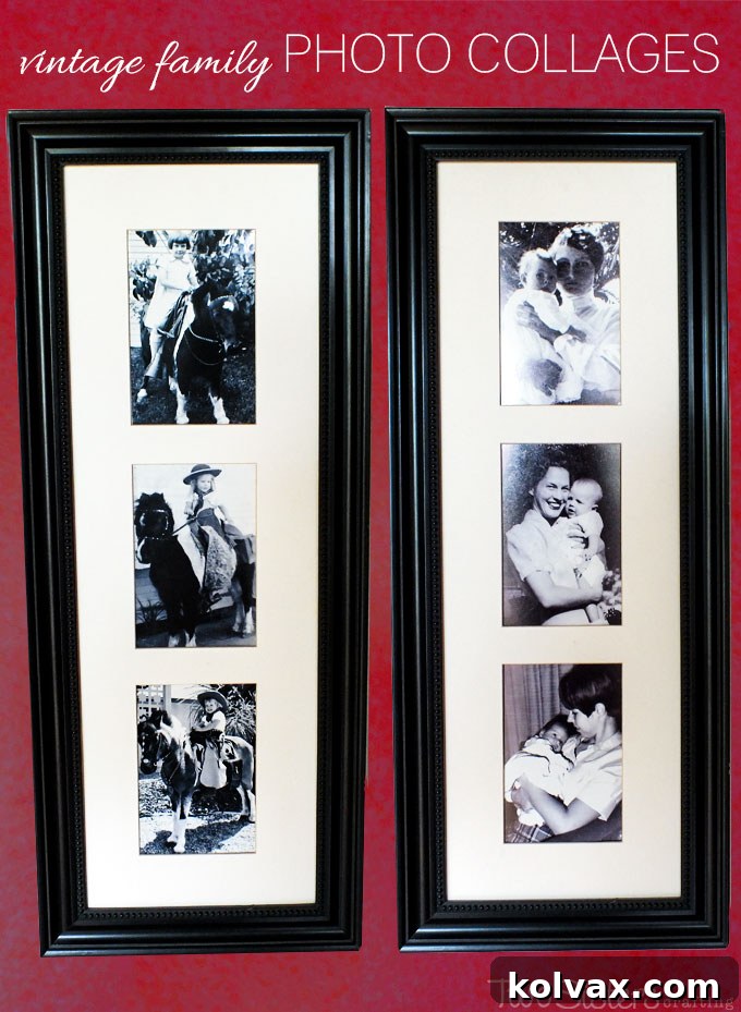 Vintage Family Photo Collages