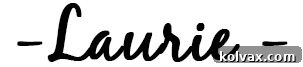 Signature of Laurie, the crafter