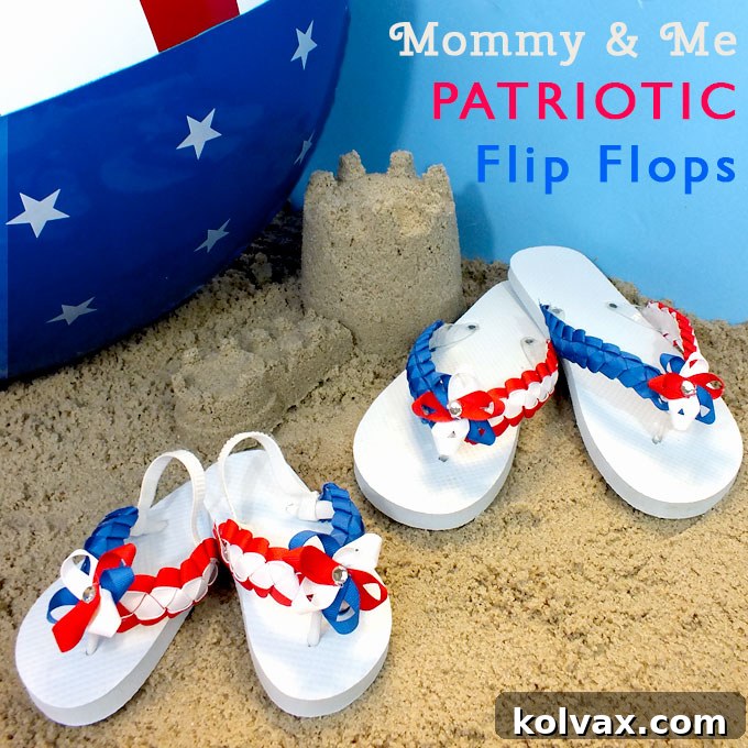Patriotic Flip Flops