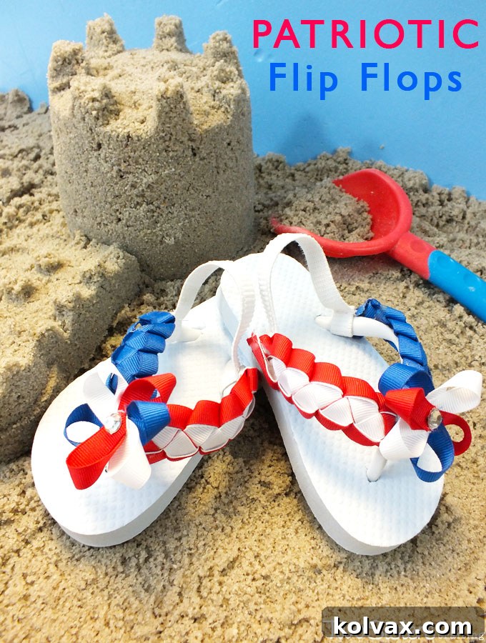 Patriotic Flip Flops - Kids Version