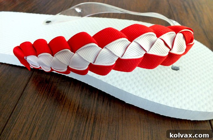 Gluing the braids to the Patriotic Flip Flops
