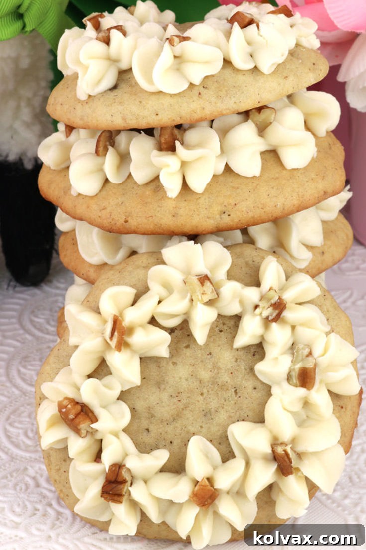 Banana Cake Cookies with Cream Cheese Frosting recipe card image