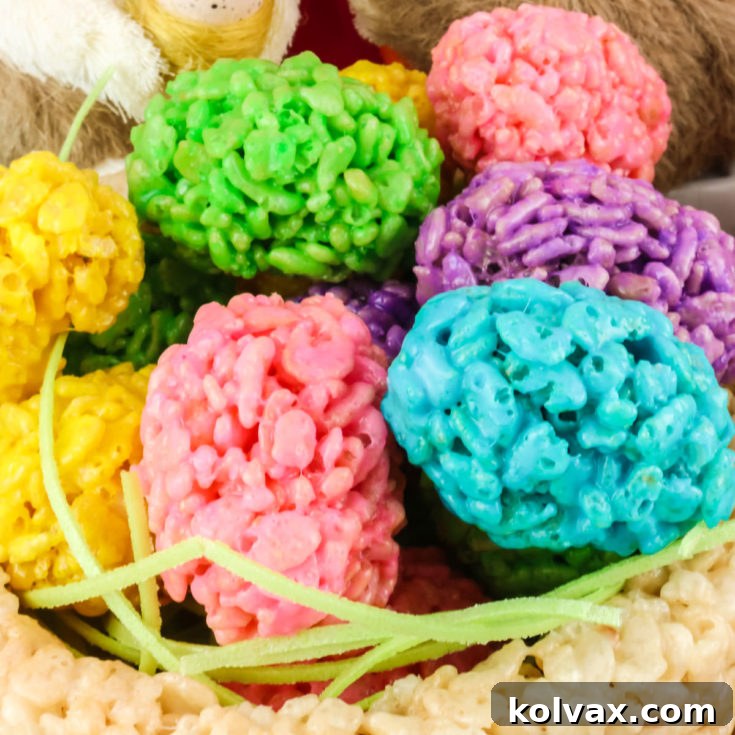 Mini Rice Krispie Easter Eggs