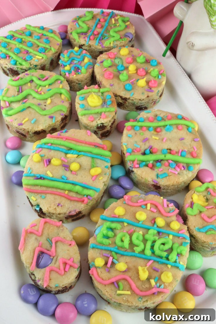 Easter M&M Sugar Cookie Bars