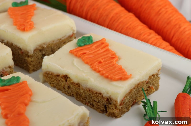 Delicious Carrot Cake Bars with Cream Cheese Frosting