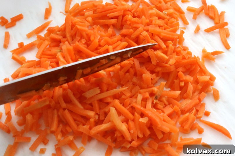 Preparing Fresh Carrots for Carrot Cake Bars