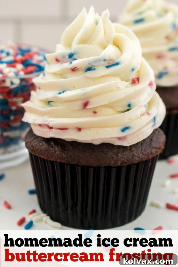 Homemade Ice Cream Buttercream Frosting