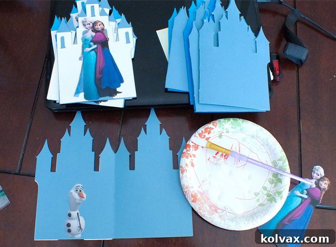 Disney Frozen Invitation Assembly