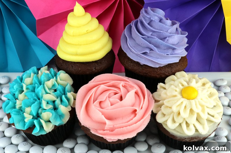 Elevate your homemade cupcakes with these five inspiring decorating techniques, complete with easy-to-follow video tutorials and essential tools for stunning results. #CupcakeDecorating #FrostingTips #BakingInspiration #DIYCupcakes