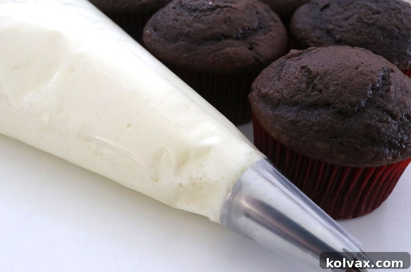 Adjusting Peppermint Whipped Cream Frosting consistency with milk