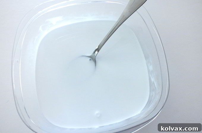 Mix Glue and Hot Water for Slime Base