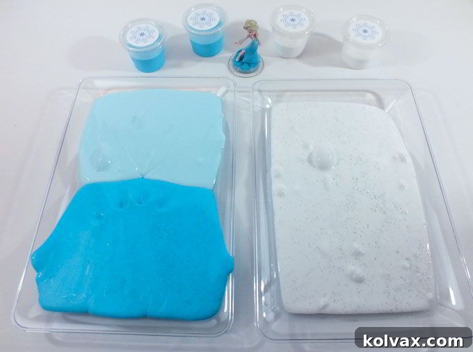 Disney Frozen Troll Slime - homemade GAK for a Frozen Birthday Party. Easy to make and great for a party activity or as party favors for the kids. We have step by step directions on how to make it. Follow us for more fun Frozen Party Ideas.
