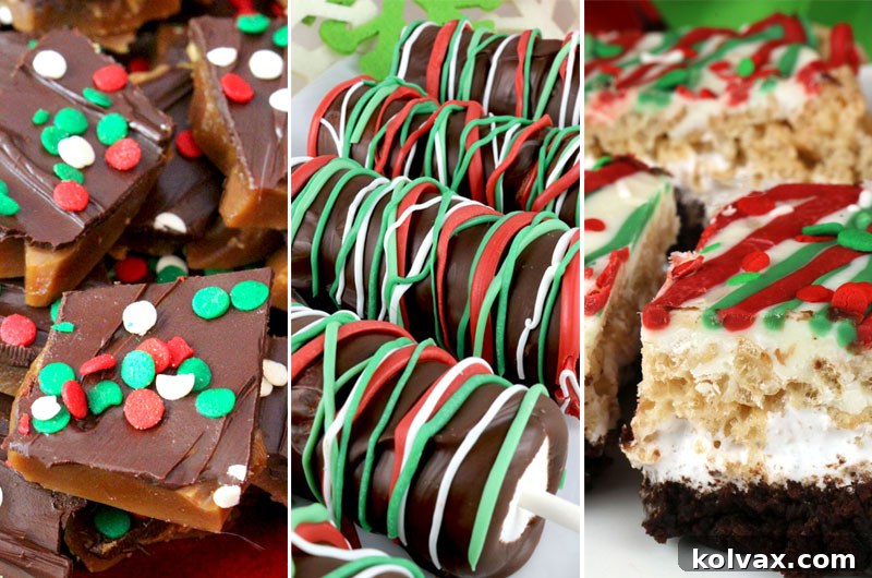 Elevate Your Holiday Dessert Table with Our Most Festive Christmas Desserts: A Collection of Yummy, Colorful, and Easy Christmas Treats from Two Sisters Crafting. Perfect for your holiday baking list, these delightful recipes will stand out!