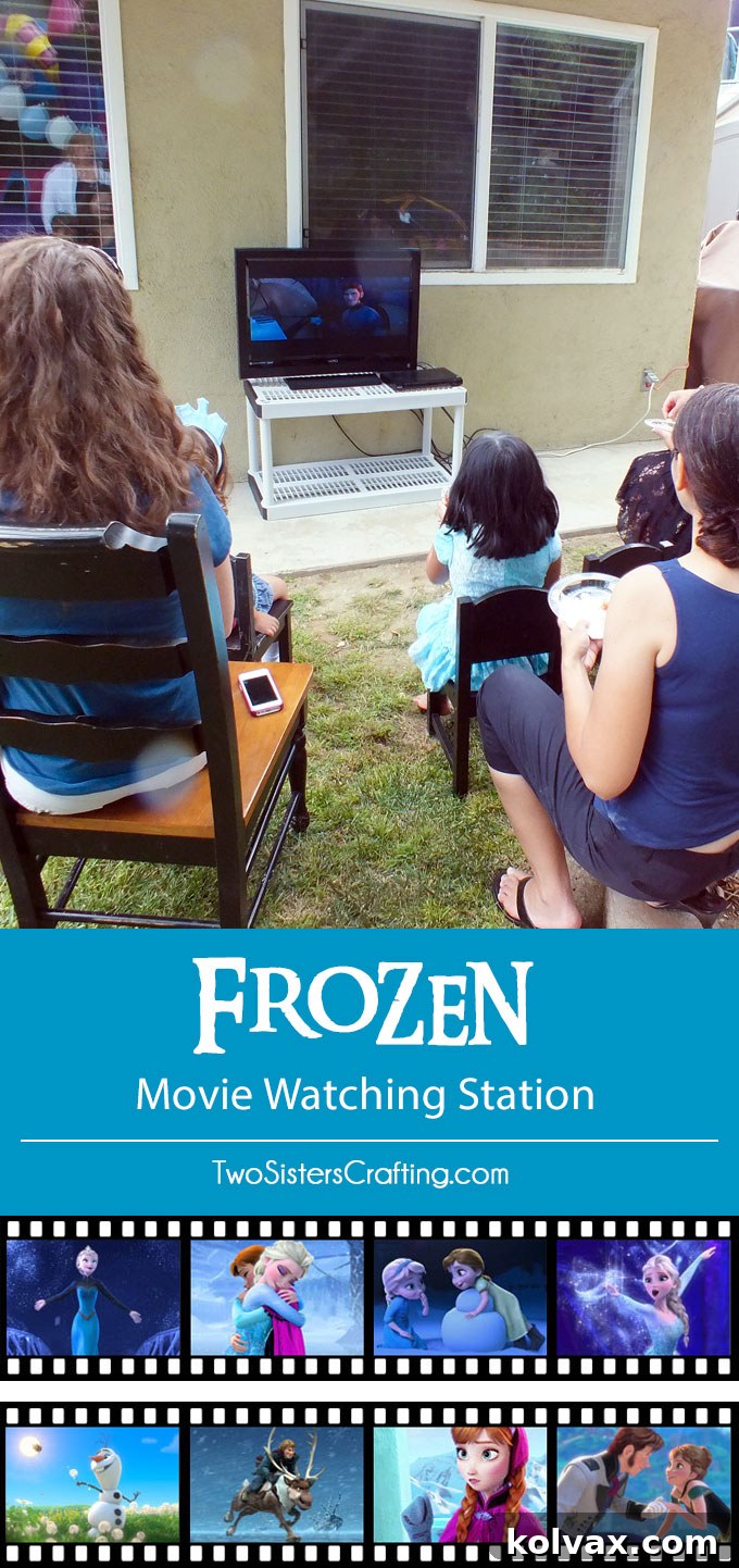 Discover more captivating Disney Frozen party ideas and activities. Create a delightful movie watching station that entertains guests of all ages at your Frozen birthday party. Follow for endless inspiration!