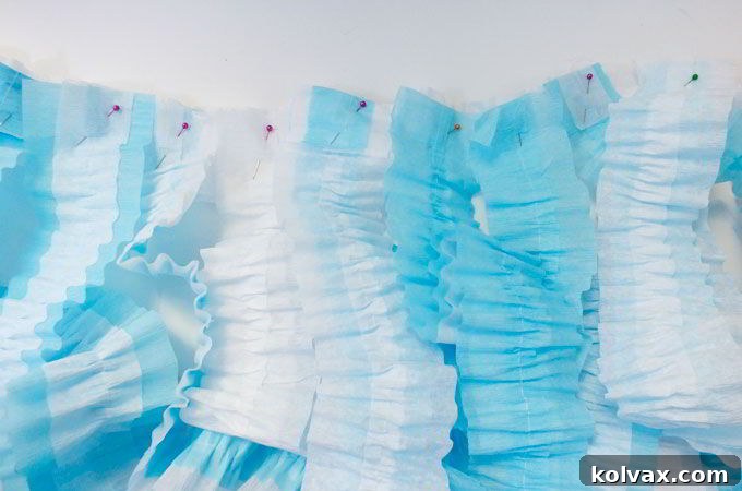 Making the Ruffled Streamer Backdrop