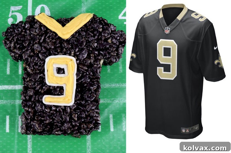 New Orleans Saints Football Jersey Treats ready for the game