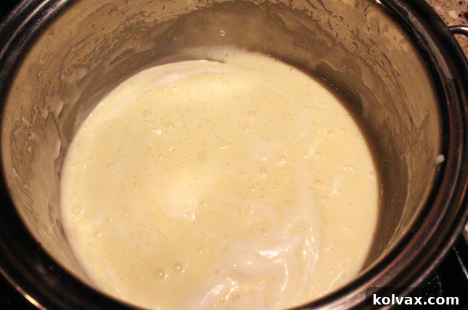 Melted marshmallow mixture for sweet popcorn