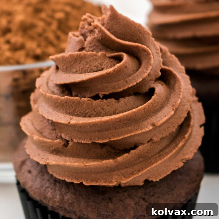 The Best Chocolate Mint Buttercream Frosting