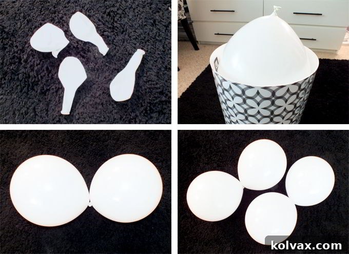 Step-by-step guide to making uniform balloon columns for party decorations