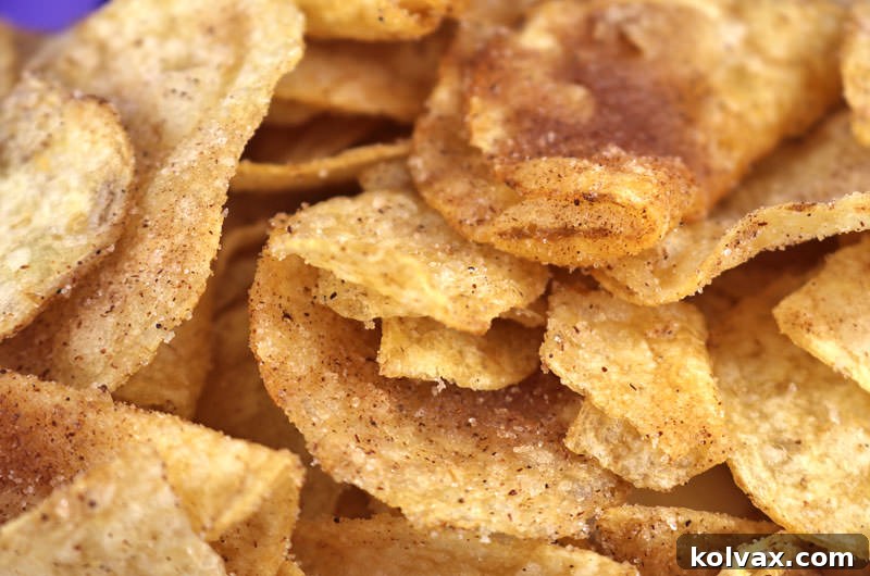 Churro Chips - a sweet and salty snack made from Kettle Chips, cinnamon sugar, and butter. Easy, quick, and delicious for the whole family.