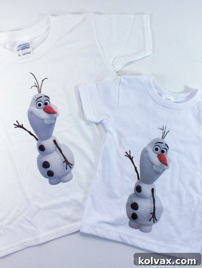 Disney Frozen DIY Olaf Shirt