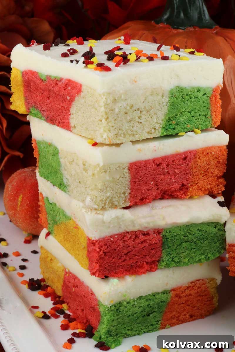 Delicious Harvest Marble Sugar Cookie Bars with Buttercream Frosting