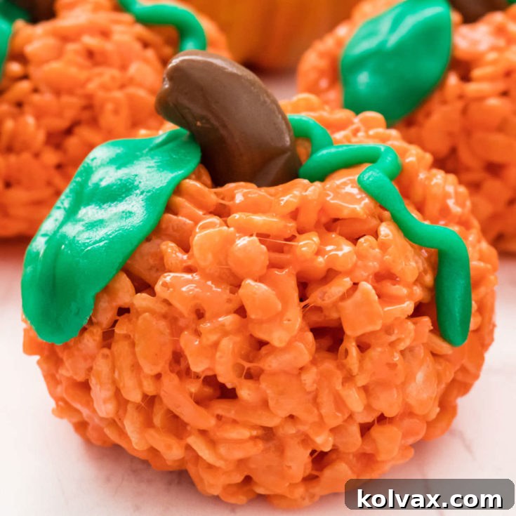 Pumpkin Rice Krispie Treats