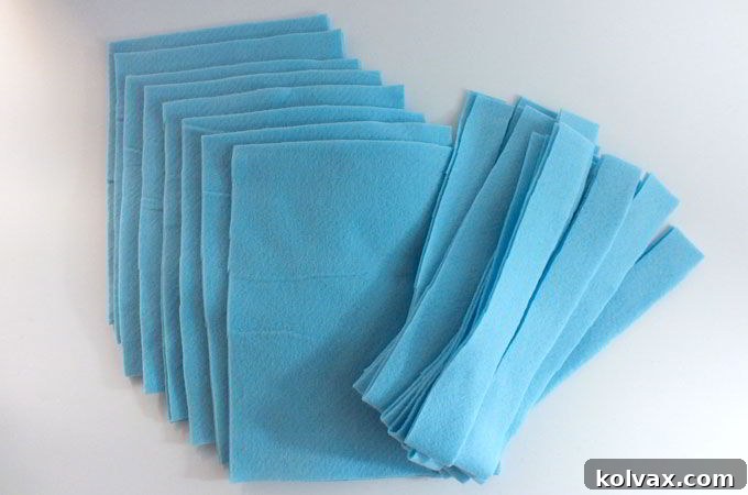Elsa Party Favor Bag felt pieces