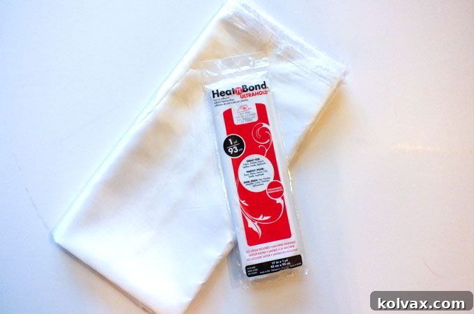 Supplies for No-Sew Snowflake Appliques