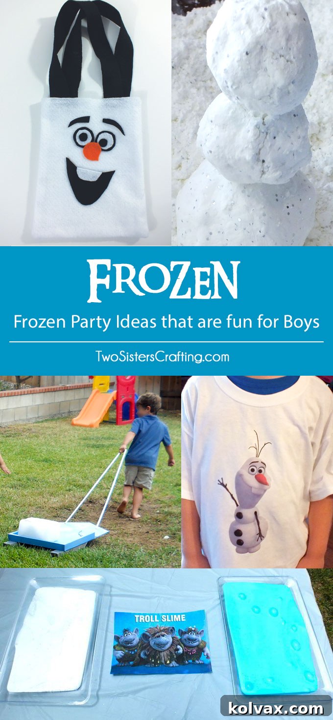 Disney Frozen Party Ideas for Boys - Fun and Engaging Activities like Olaf Favors, Play Snow, Ice Block Races, and Troll Slime for an Inclusive Birthday Celebration