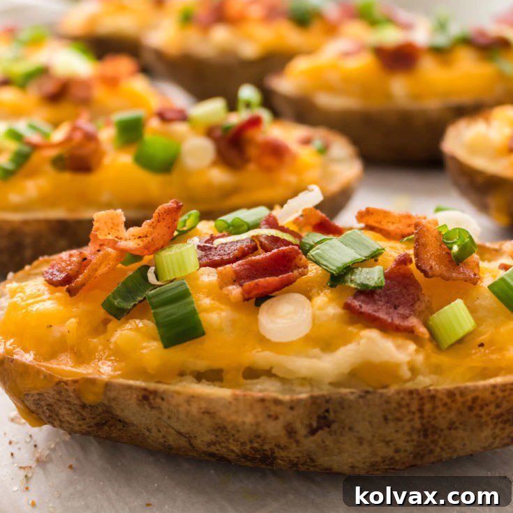 Creamy Stuffed Potato Perfection 8 Twice Baked Potatoes