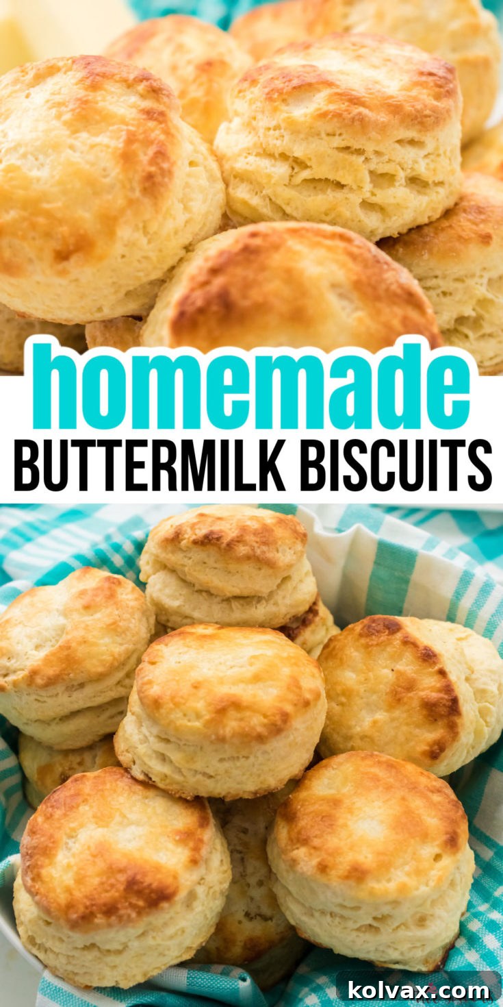 Pinterest pin button for Buttermilk Biscuits recipe