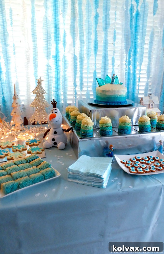 Disney Frozen Party Dessert Table