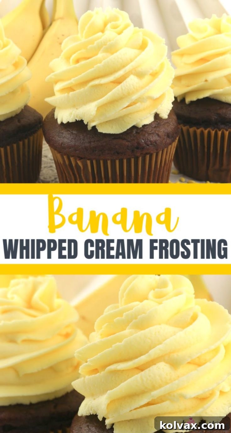 Pinterest icon for sharing Banana Whipped Cream Frosting recipe