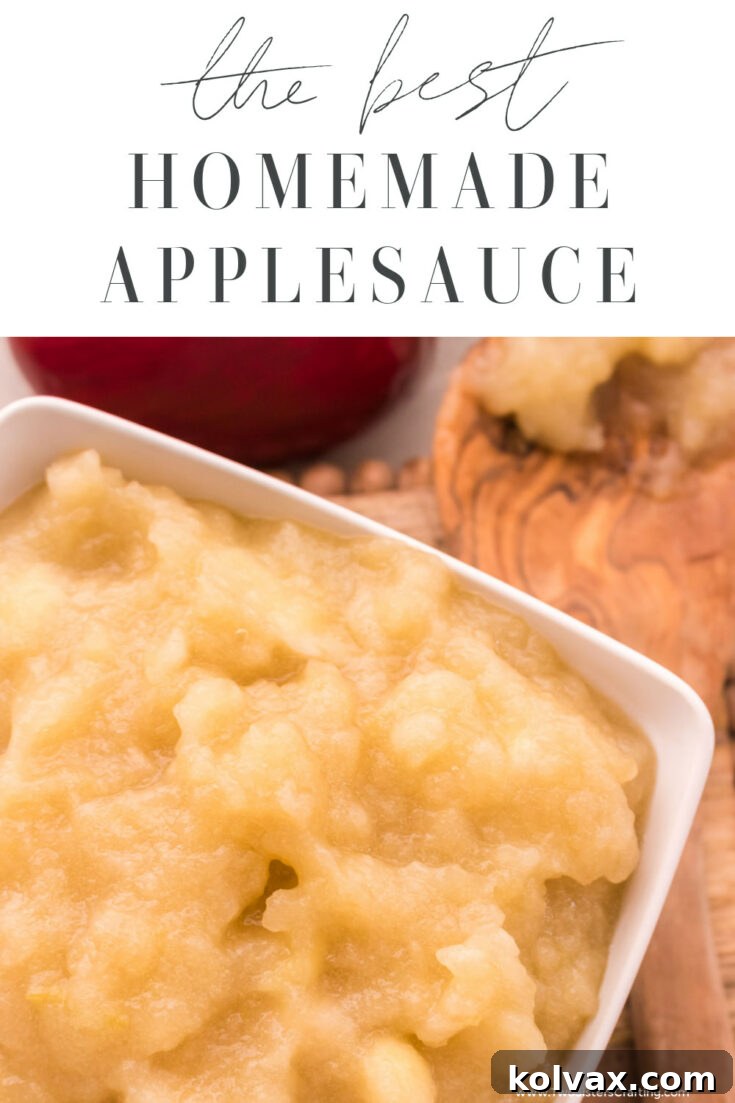 Homemade Applesauce Recipe