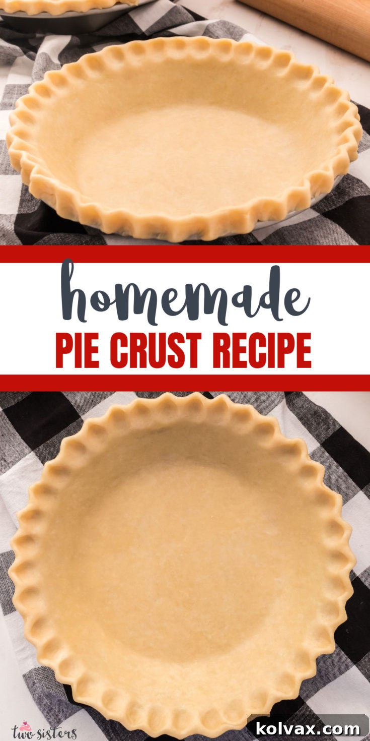 Homemade Pie Crust Pinterst Pin