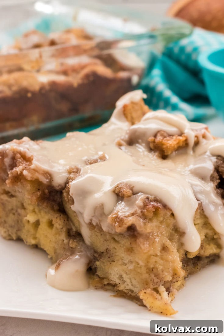 French Toast Casserole with Maple Syrup Icing