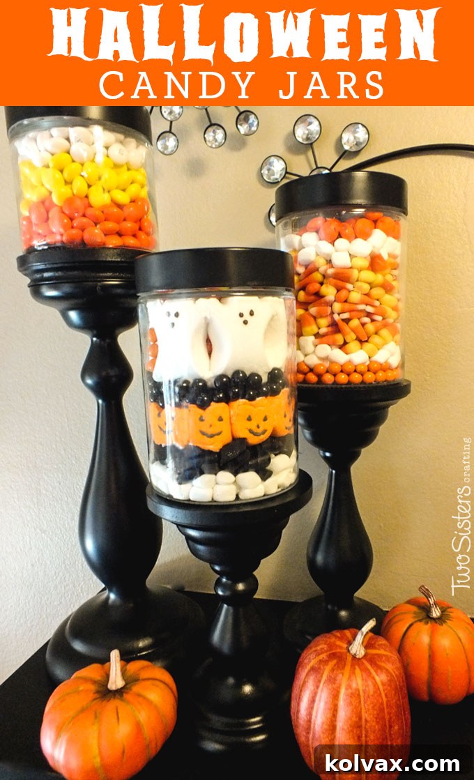 Stunning DIY Halloween Candy Jars for Festive Decor