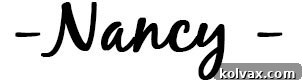 Nancy's signature
