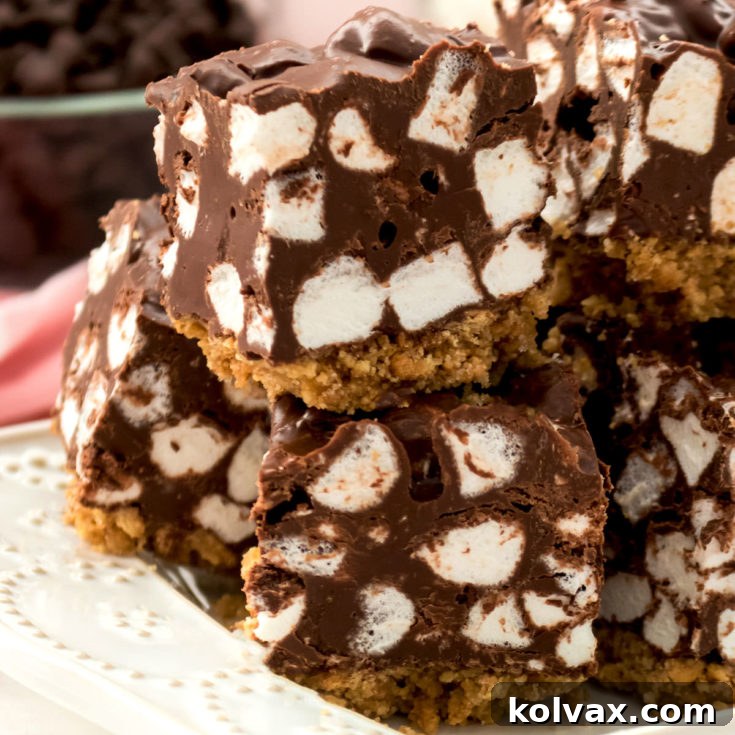 No-Bake Chocolate Marshmallow S'more Bars