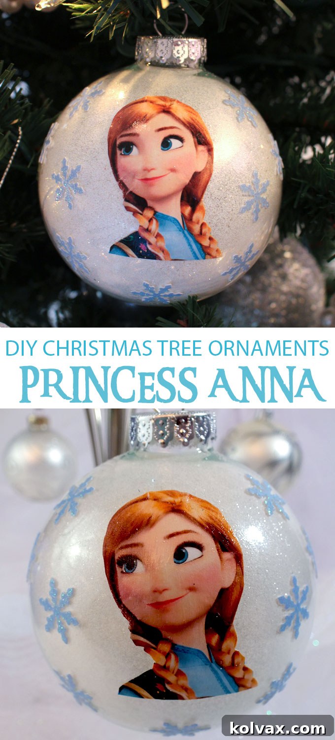 Do you have a Frozen fan in your family? Make them a DIY Anna Christmas Tree Ornament for this year's Christmas Tree. This is a fun and easy to make Frozen Christmas decoration that is sure to please. Follow us for fun Frozen ideas.