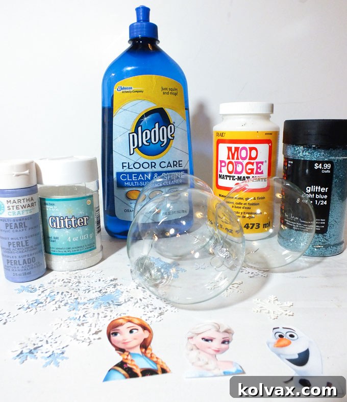 Frozen Christmas Ornaments supplies
