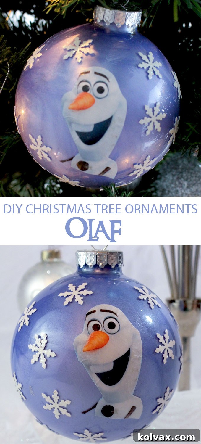 Along with that warm hug, give the Frozen fans in your family something special to look at on the Christmas tree - a DIY Olaf Christmas Tree Ornament. It is so easy to make and it is a fun Frozen Christmas Decoration! Follow us for fun Frozen ideas.
