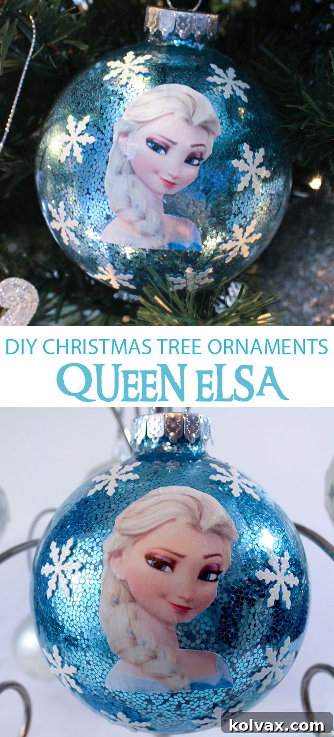 Sparkly enough for a Snow Queen, this DIY Queen Elsa Christmas Tree Ornament will be a hit with the Frozen fans in your family. We have all the directions for making this special Frozen Christmas Decoration. Follow us for more fun Frozen ideas.