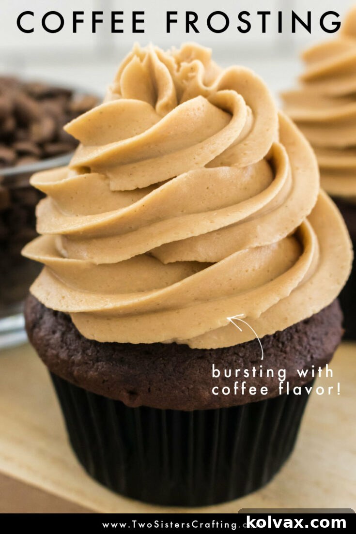 The Best Coffee Frosting - Pin this recipe!