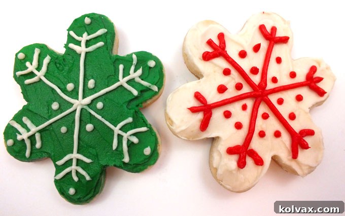 The first frosted Christmas sugar cookies of the season