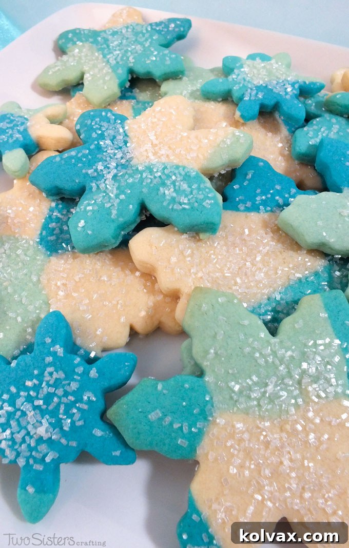 Frozen Marble Sugar Cookies Display