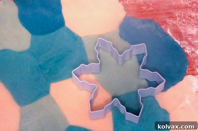 Decide where to place cookie cutters on dough