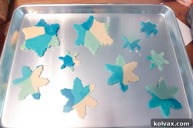 Elsa's Frozen Fractal Sugar Cookies - reading to bake