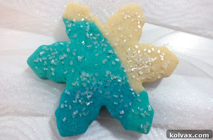 Sparkling Sprinkles on Elsa's Frozen Fractal Sugar Cookies